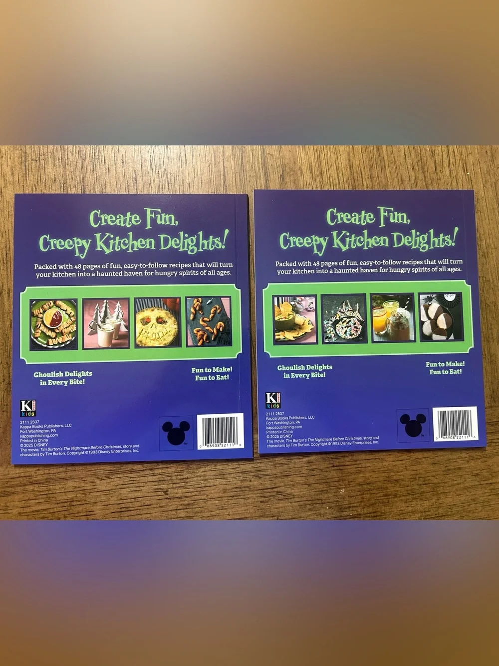 Disney The Nightmare Before Christmas Cookbook Set - Volume 1 & 2
